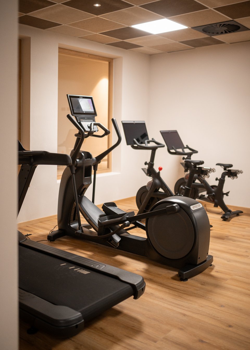 High-quality gym with Peloton equipment High-quality gym with Peloton equipment