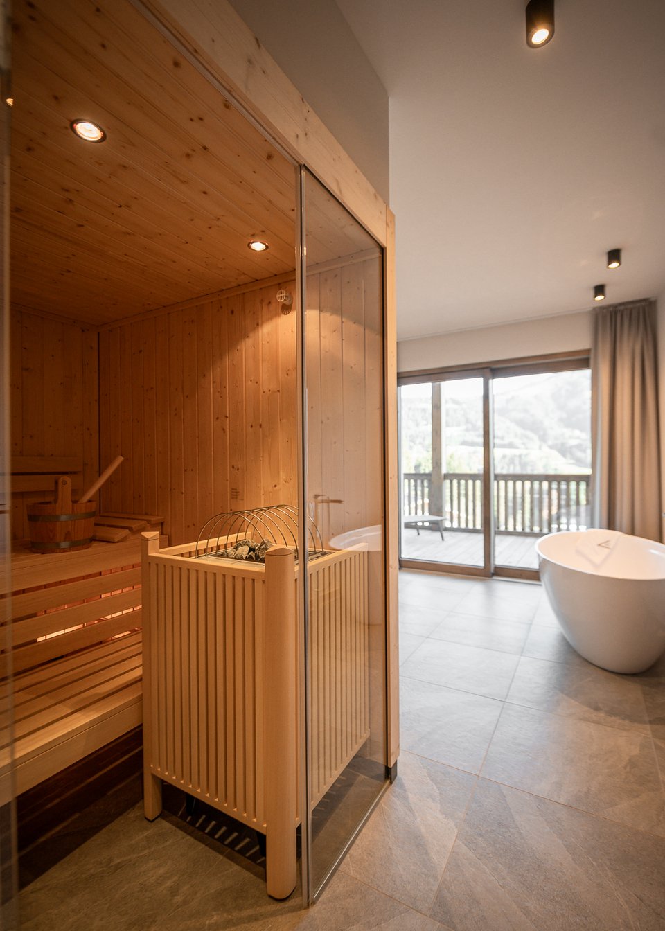 Private spa area in the Suite Fortuna Wellness Deluxe Private spa area in the Suite Fortuna Wellness Deluxe