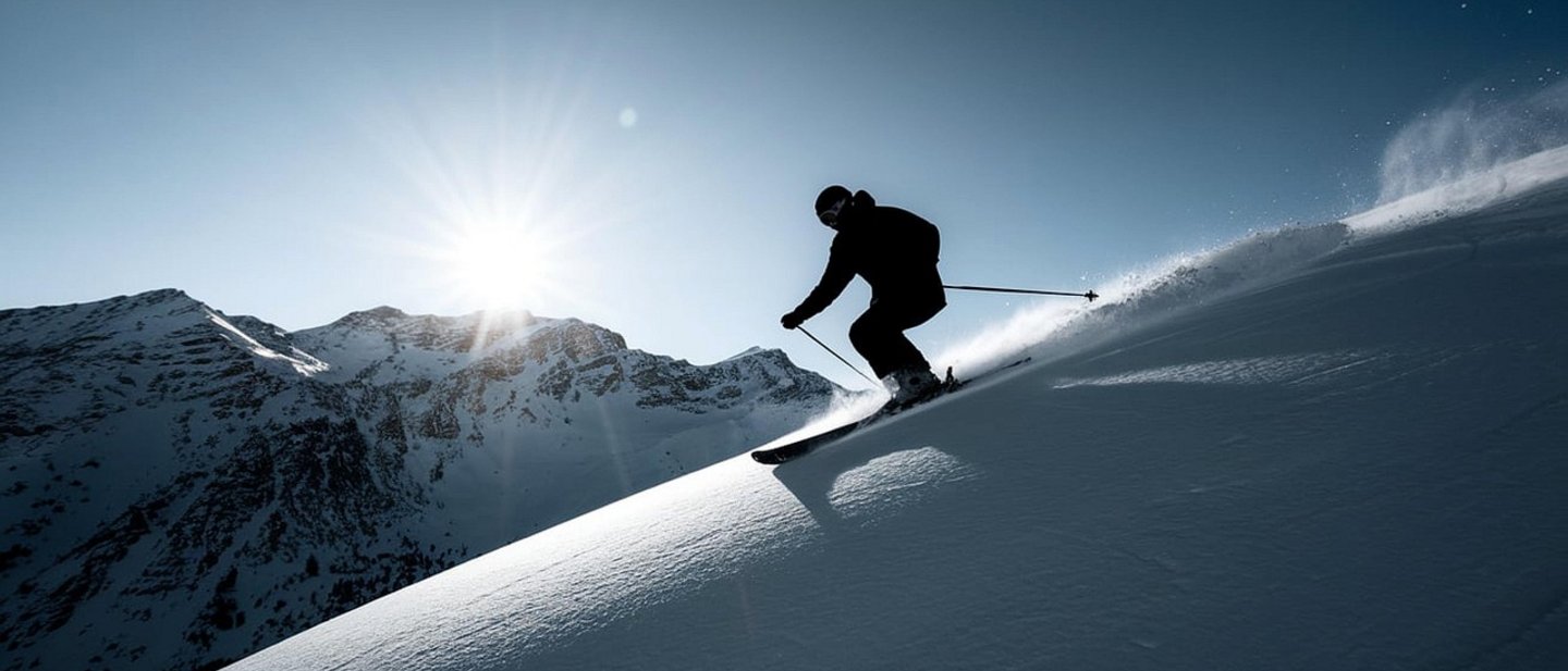 FIS Freeride World Tour by Peak Performance Freerider skiing in powder snow