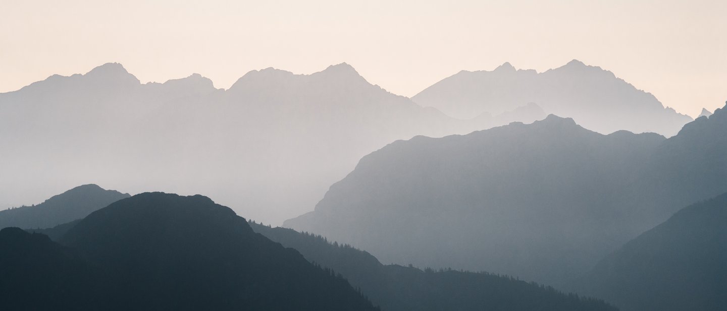 Landscape silhouette with mountains Landscape silhouette with mountains